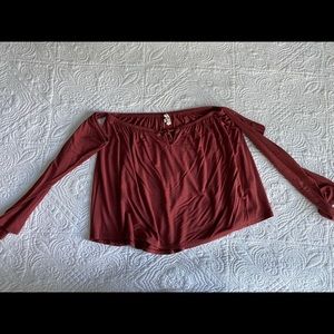 Off the shoulder crop top